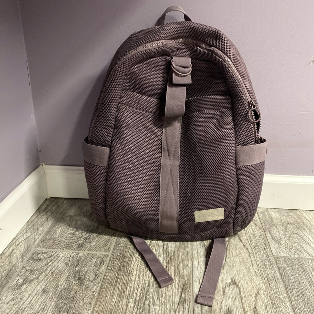 Adidas Original 3-stripes Backpack Purple Inner Laptop Pocket RARE DESIGN